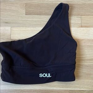 Lululemon Align Asymmetrical Bra in Espresso